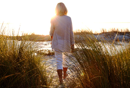 woman at beach