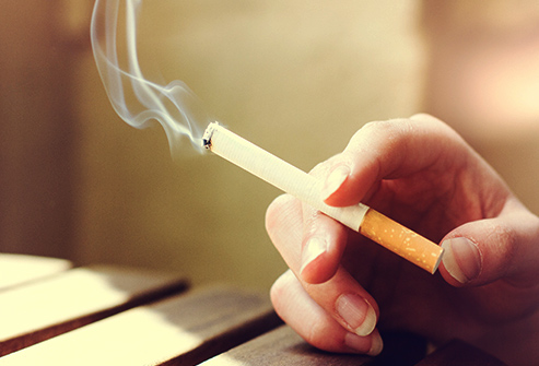 lit cigarette