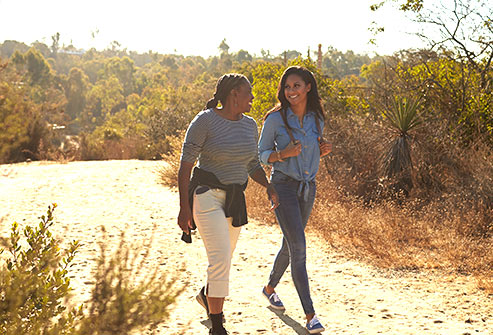 women walking