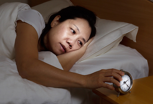 woman in bed